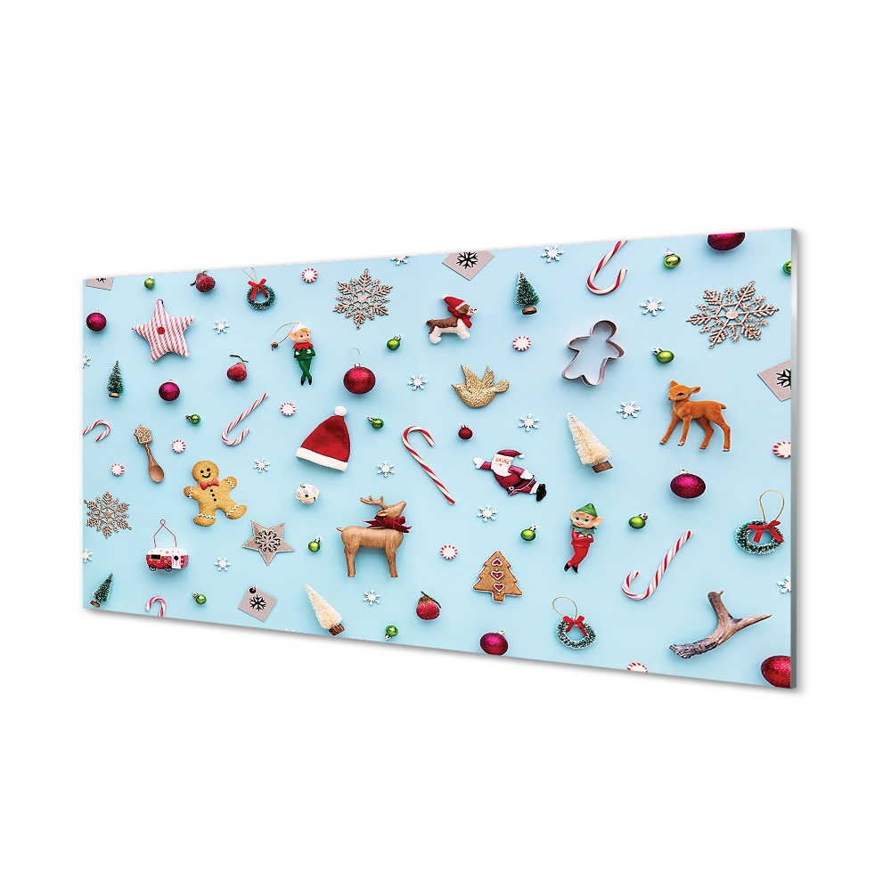 Tablou de sticlă Model De Decoratiuni De Craciun