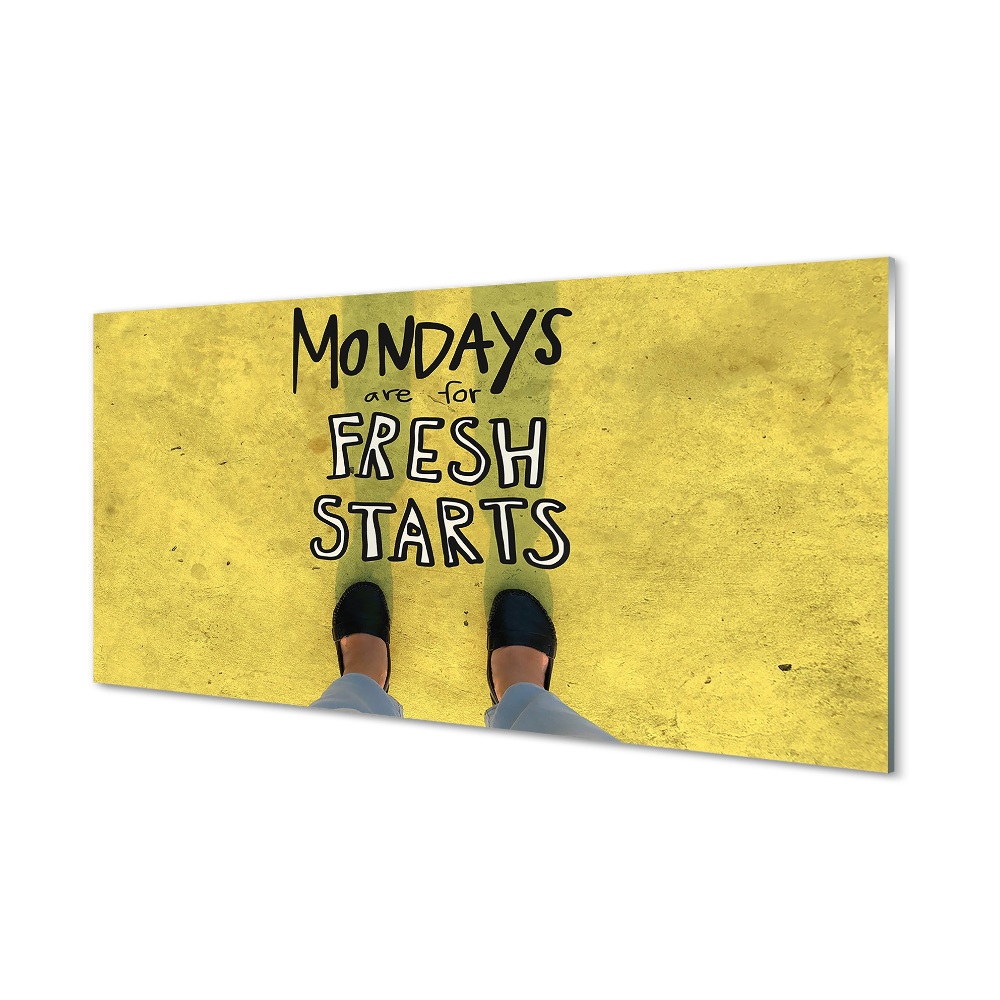 Tablou din sticlă Lunia Sunt Pentru Noi Începuturi