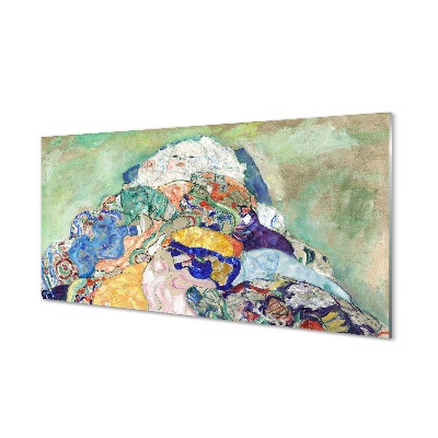 Tablou sticlă Gustav Klimt - Copil (Leagăn)