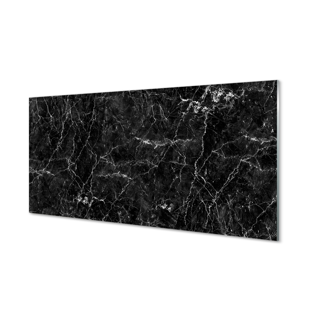 Tablou sticlă Piatra De Marmura Alb-Negru