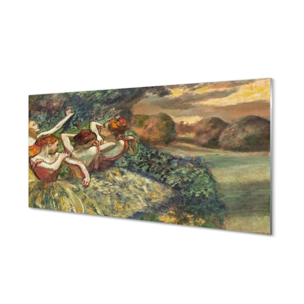 Tablou sticlă Edgar Degas - Patru Dansatori