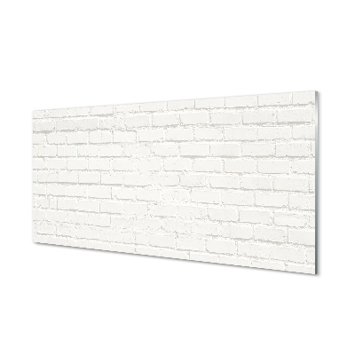 Fotografie imprimată pe sticlă Perete De Cărămidă Albă