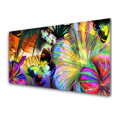 Transparenţă Fluturi Și Flori Curcubeu