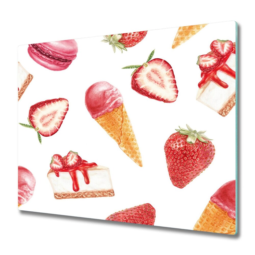 Tocător din sticlă Desenează dulciuri