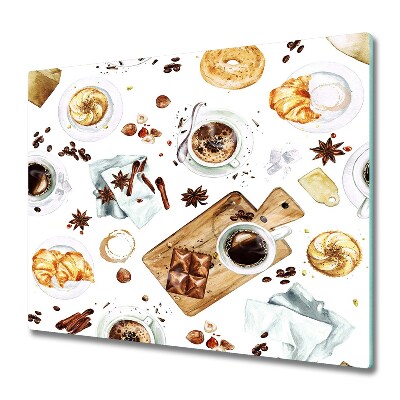 Tocător sticlă Cafea și mic dejun