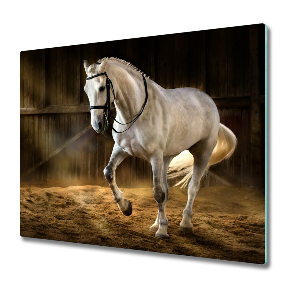 Tocător din sticlă Cal într-un grajd