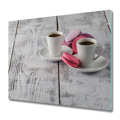 Tocător din sticlă Cafea și biscuiți