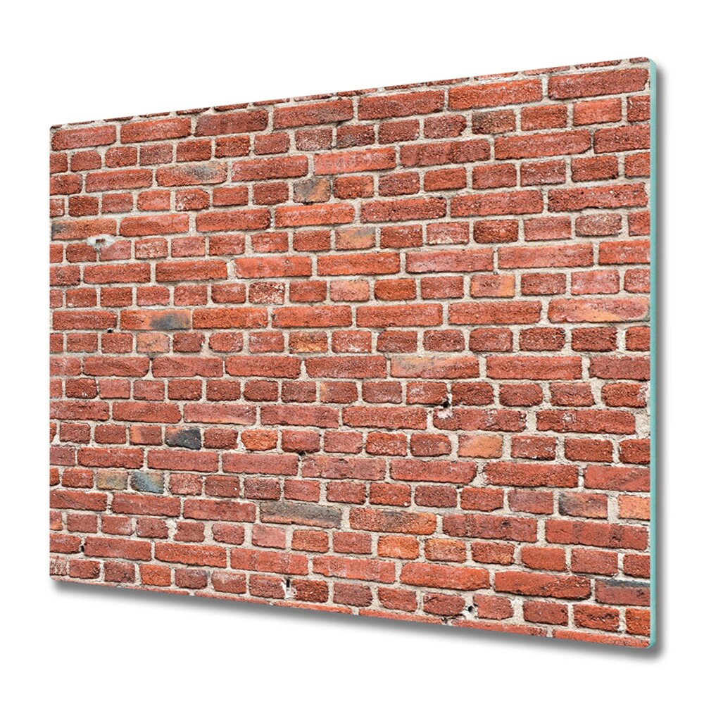 Tocător din sticlă Zid de cărămidă roșie