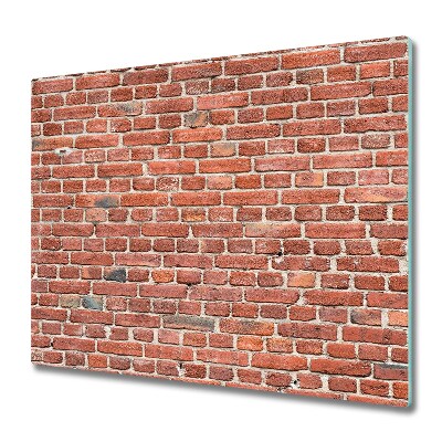 Tocător din sticlă Zid de cărămidă roșie