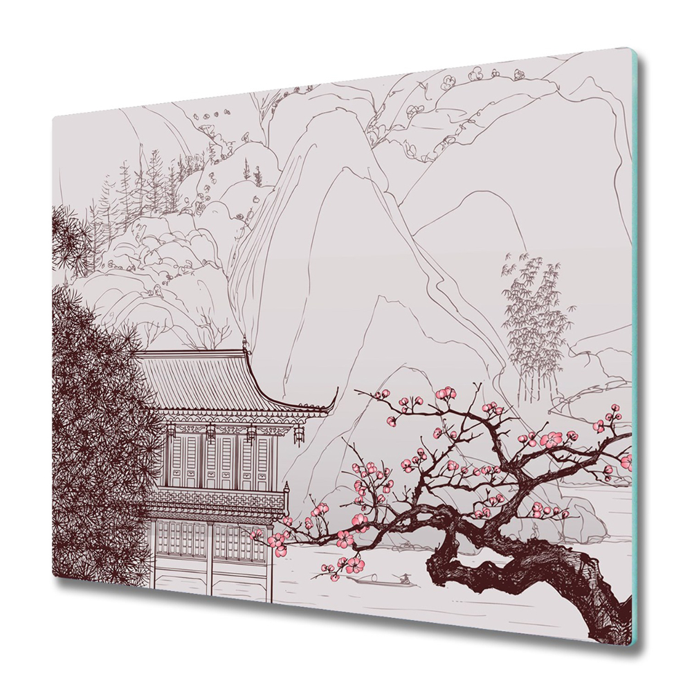 Tocător din sticlă Vedere japoneză