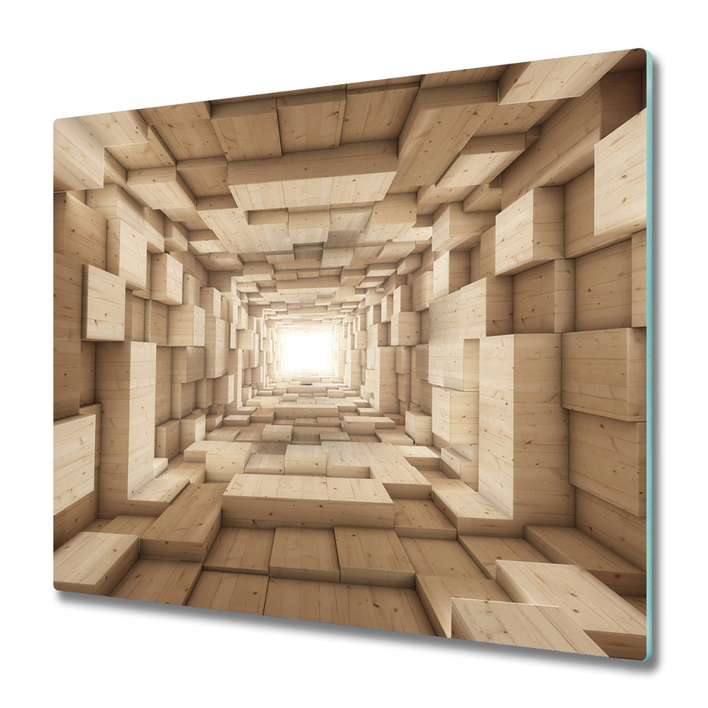 Tocător sticlă Abstracție din lemn