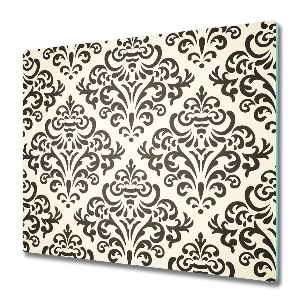 Tocător din sticlă Ornamente în alb și negru