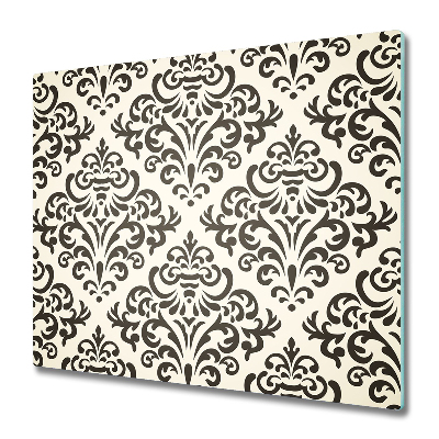 Tocător din sticlă Ornamente în alb și negru