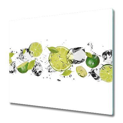 Tocător din sticlă Lime și apă