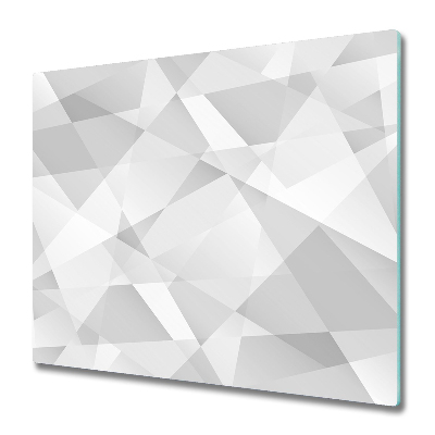 Tocător sticlă Abstracție albă