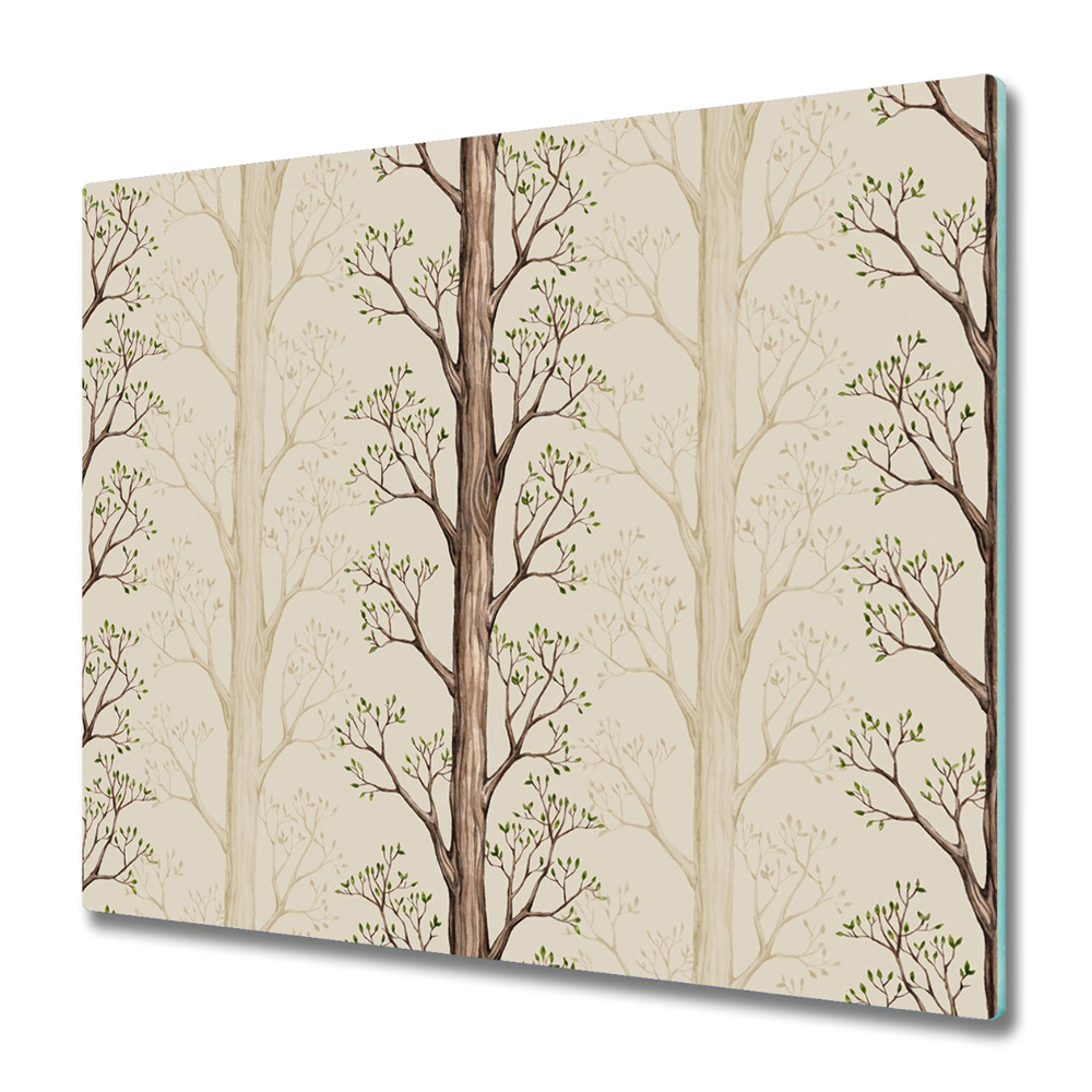 Tocător sticlă Crenguțe bej