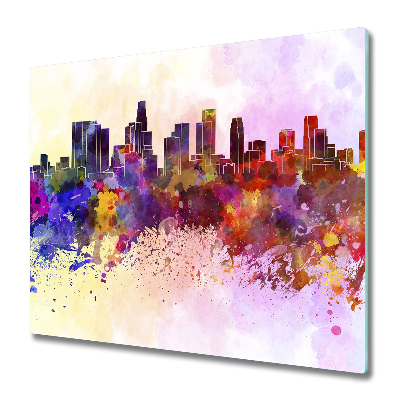 Tocător din sticlă Curcubeu Los Angeles