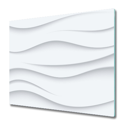 Tocător sticlă Valuri albe