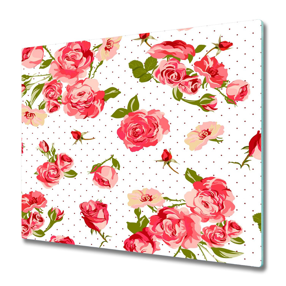 Tocător de bucătărie Față de masă cu trandafiri