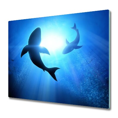 Tocător sticlă Rechini sub apă