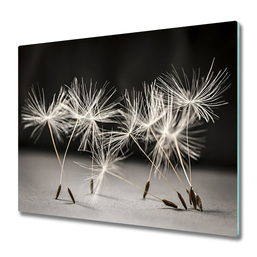 Tocător de bucătărie Semințe de pește balon pe fond negru