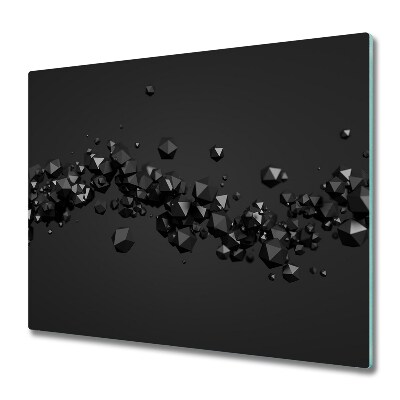 Tocător din sticlă Abstracție de particule 3D