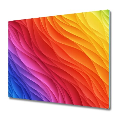 Tocător de bucătărie Valuri de curcubeu