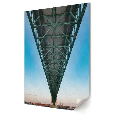 Tablou canvas cu perspectivă de pod și peisaj urban