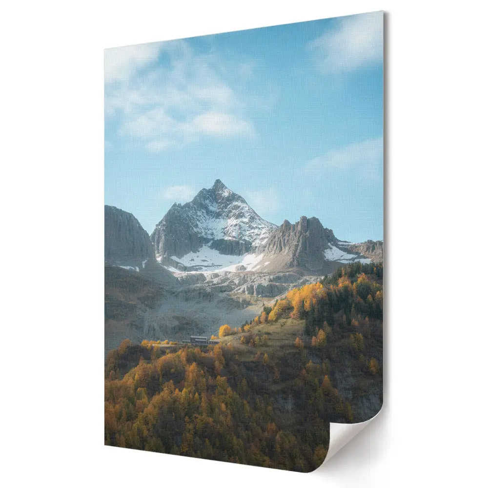 Tablou canvas cu peisaj montan de toamnă