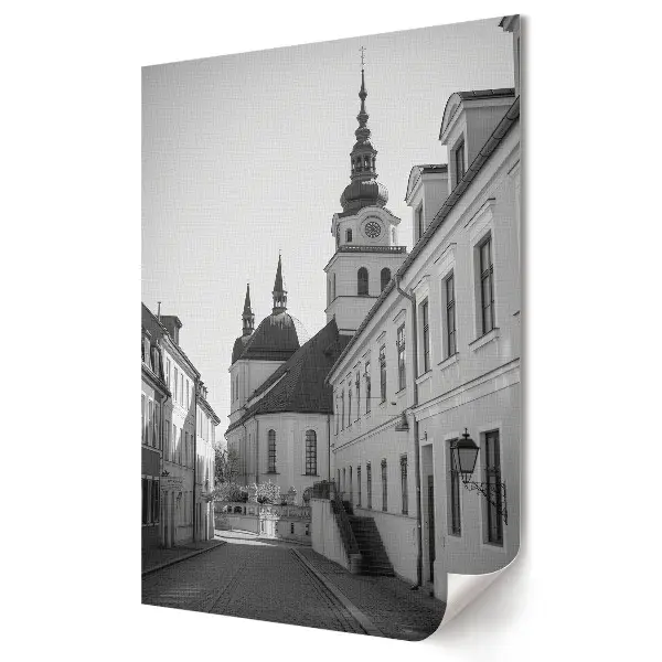 Poster decorativ Farmecul orașului vechi în monocromie