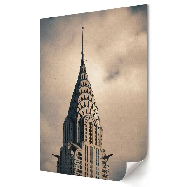 Tablou canvas grafică murală cu simbolul New York-ului Clădirea Chrysler
