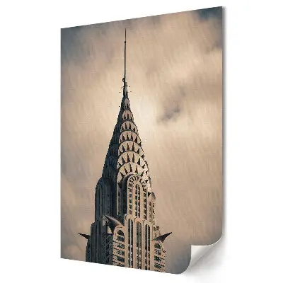 Tablou canvas grafică murală cu simbolul New York-ului Clădirea Chrysler