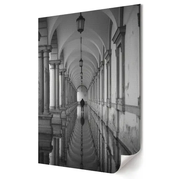 Poster de perete O călătorie solitară într-o lume monocromatică