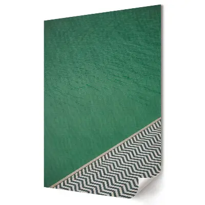 Poster decorativ cu apă verde și model geometric