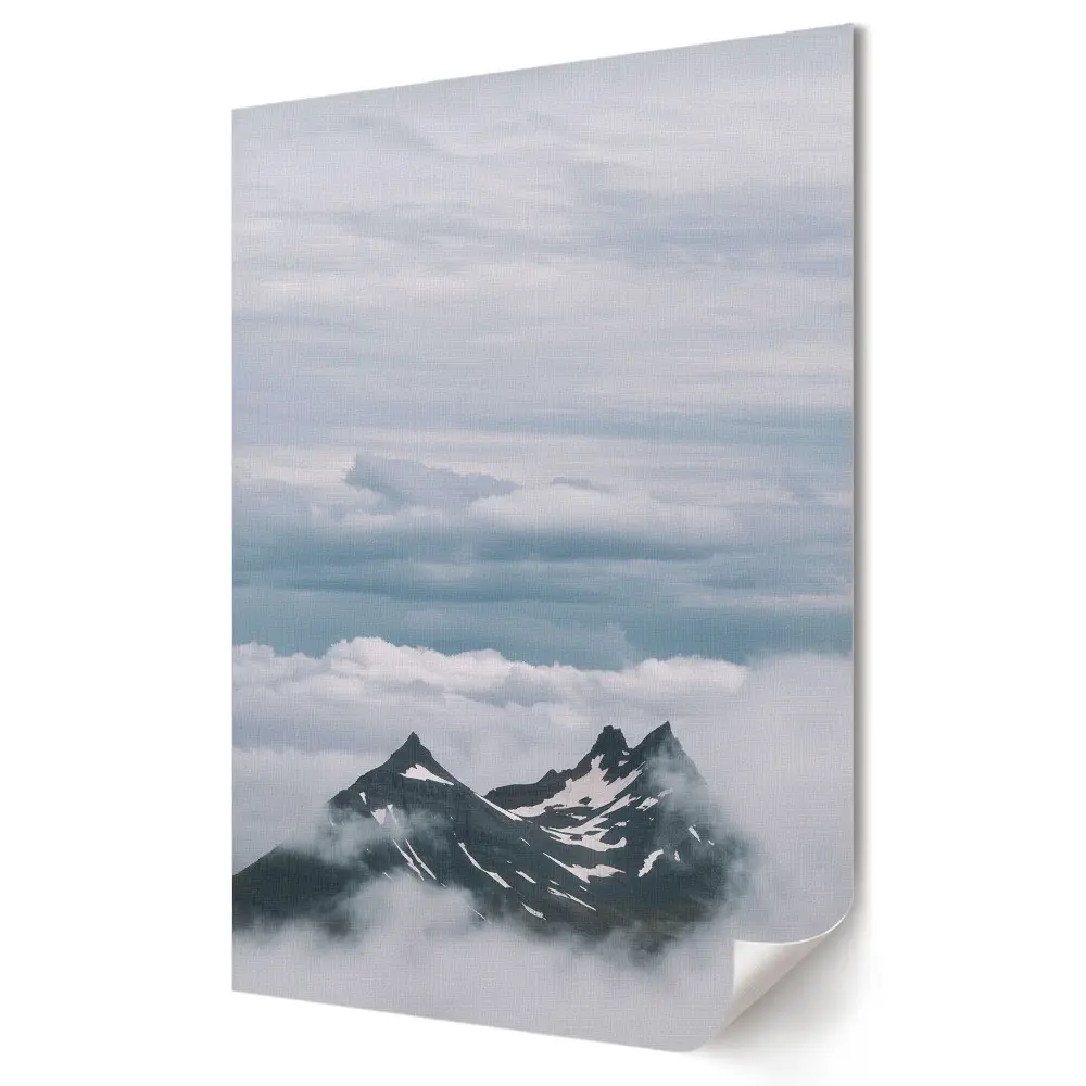 Tablou canvas cu peisaj montan și nori