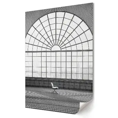 Poster decorativ minimalist cu tematică spațială și iluminat