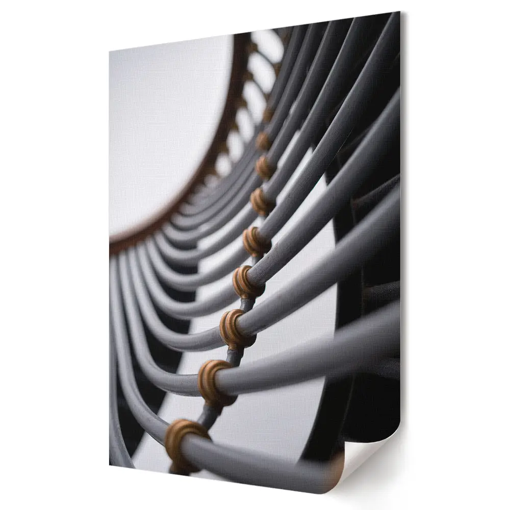Tablou canvas cu grafică murală reprezentând frumusețea geometrică a arhitecturii contemporane