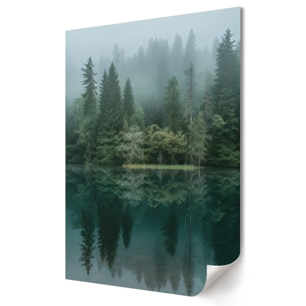 Poster decorativ Seninătatea Naturii Păduri și Reflecții