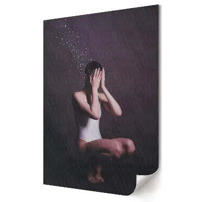 Tablou canvas Pierdut în gânduri și emoții
