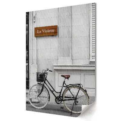 Tablou canvas Farmecul străzii franceze cu bicicletă