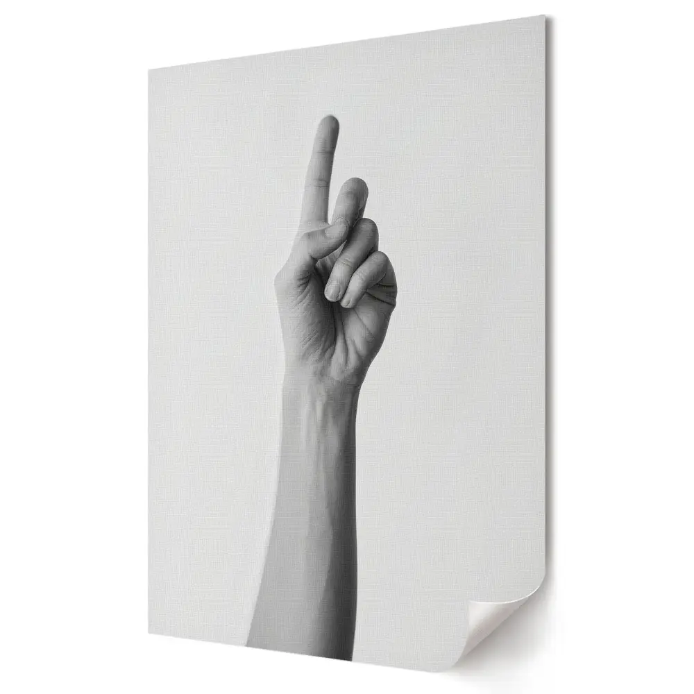 Poster decorativ Un gest care indică noi posibilități