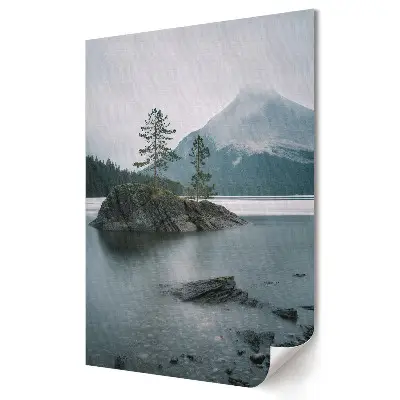 Tablou canvas cu peisaj montan în zori