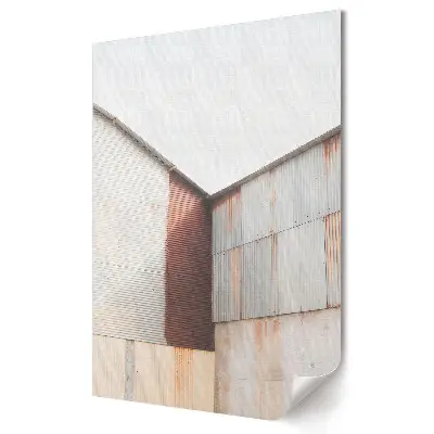 Poster de perete cu texturi ruginite în stil minimalism industrial