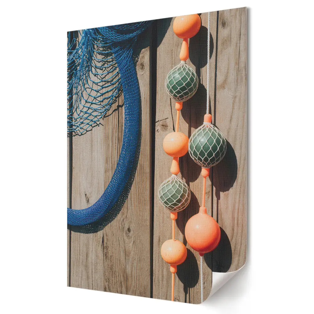 Tablou canvas cu grafică murală Culorile lumii marine pe lemn