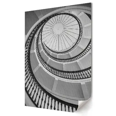 Poster de perete cu spirală elegantă în stil monocromatic