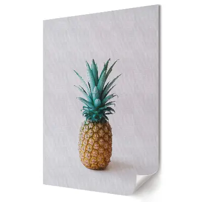 Poster de perete cu ananas colorat pe fundal minimalist