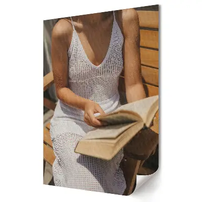 Tablou canvas Relaxare cu o carte la soare