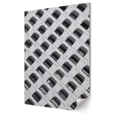 Poster decorativ cu arhitectură geometrică monocromă