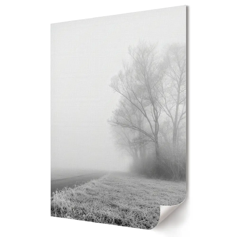 Tablou canvas Dimineață de iarnă în ceață