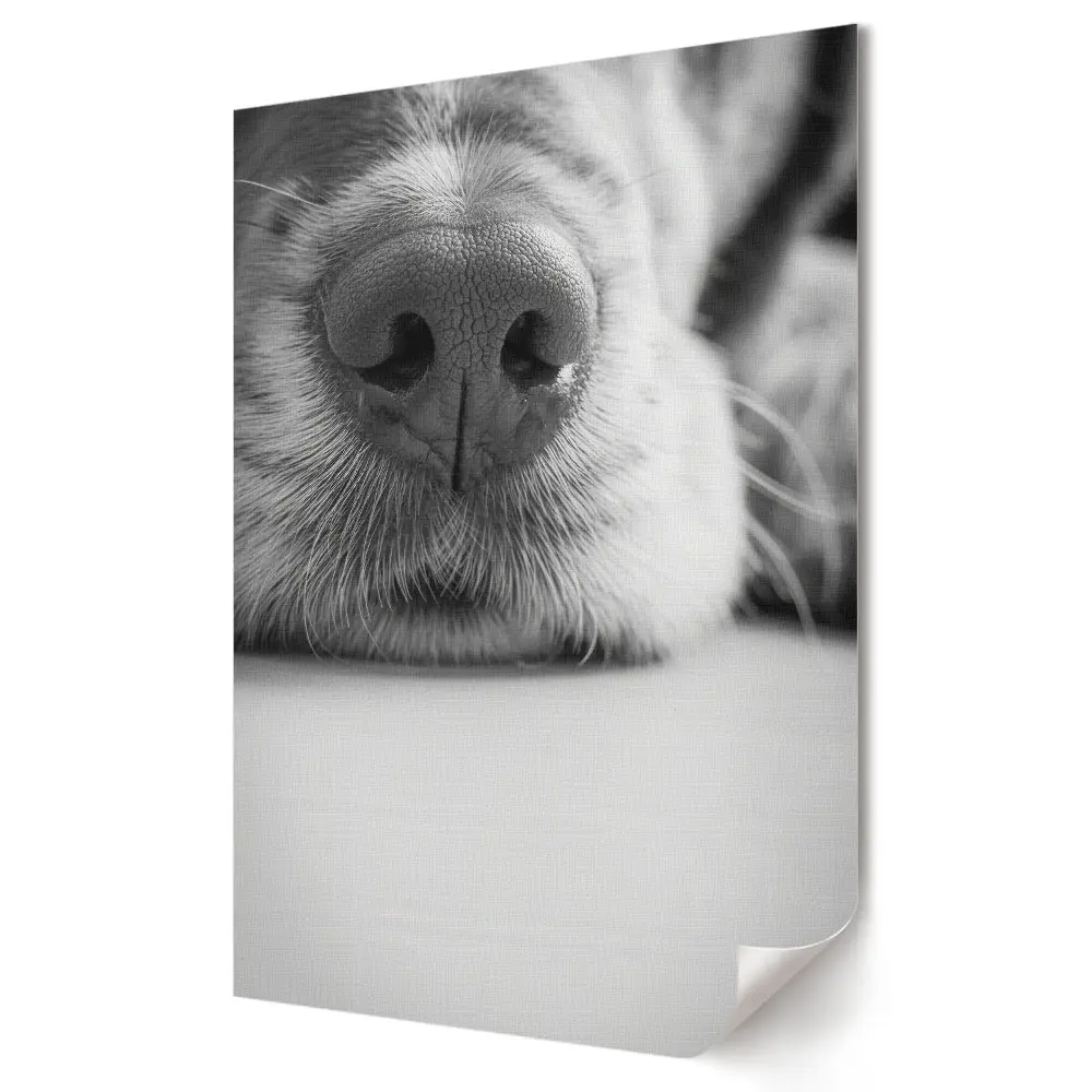 Tablou canvas grafică cu câine Nas fermecător